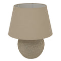 Tuscan Grey Ceramic Table Lamp – 40cm Mediterranean Design
