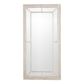 Large Washed Wood Framed Window Mirror - high quality decorative mirror
