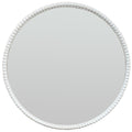 Washed Wood Framed Beaded Mirror - high quality decorative mirror