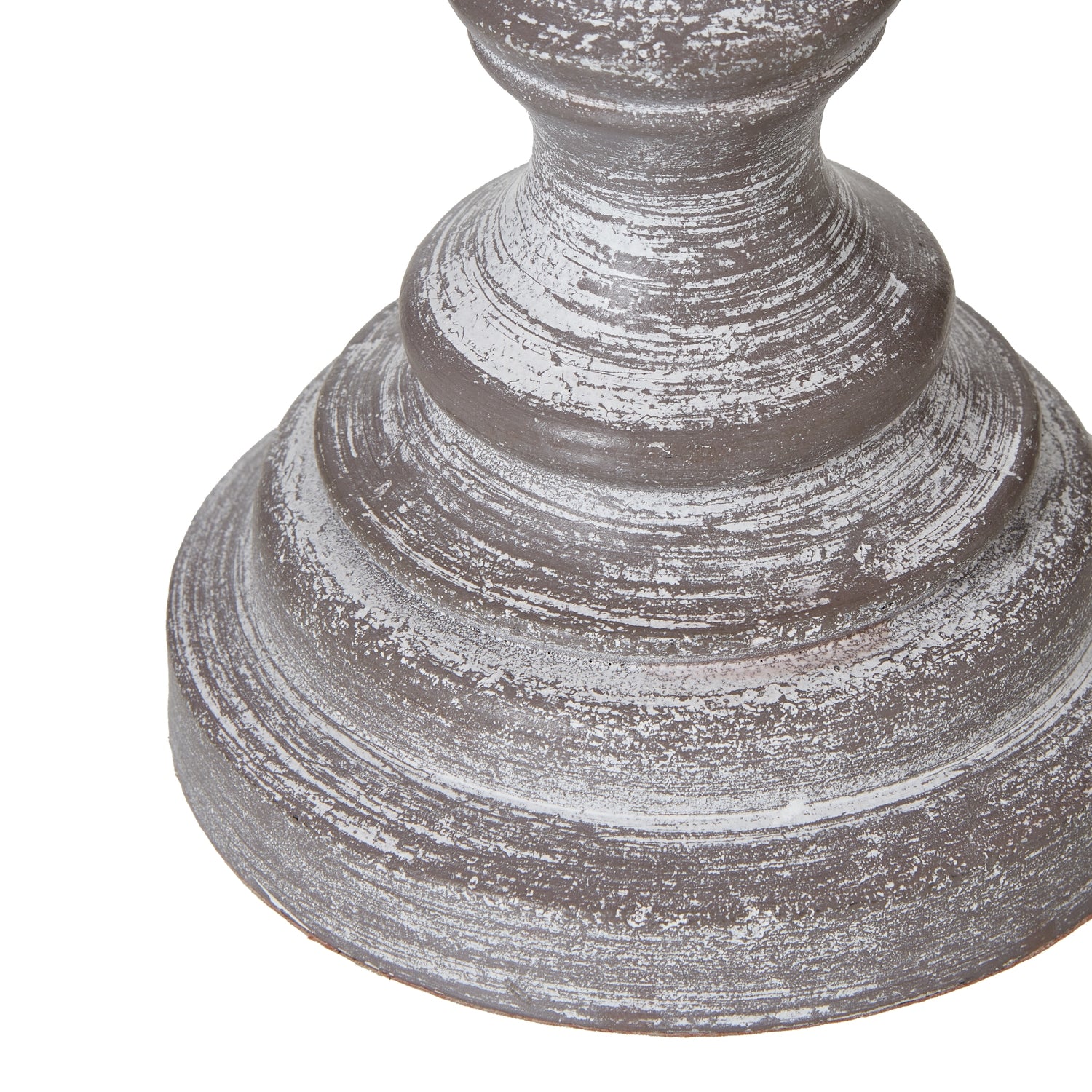 Nola Urn Table Lamp – Weathered Grey Base with Neutral Linen Shade