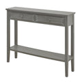 Serene Grey Washed Console Table | Two-Drawer Hallway Table