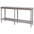 Serene Grand Rattan Console Table | 160cm Grey Woven Hallway Table