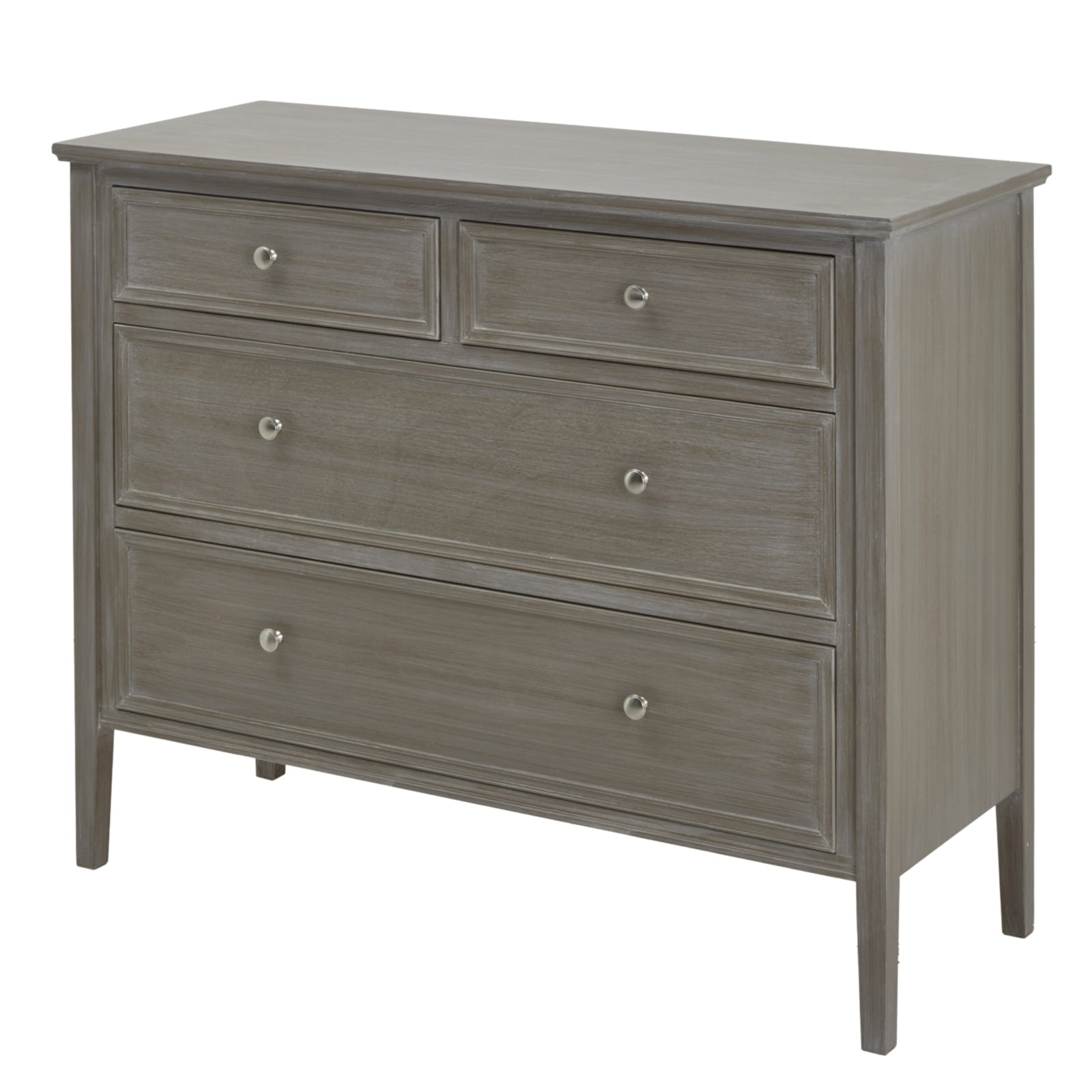Serene Collection Two-Over-Two Drawer Chest – Stylish & Functional Bedroom Storage