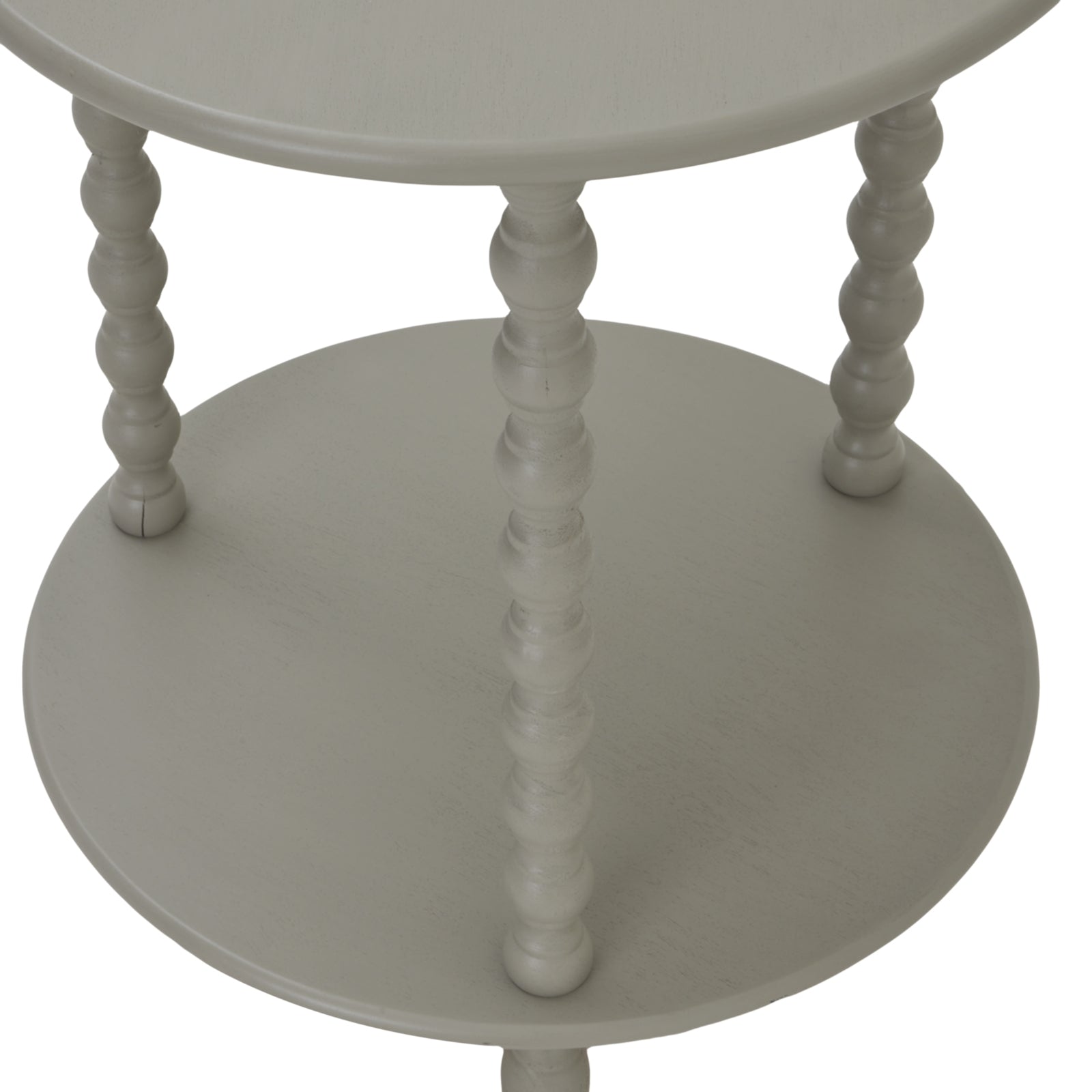Camden Round Side Table | Grey Circular Wood Accent Table