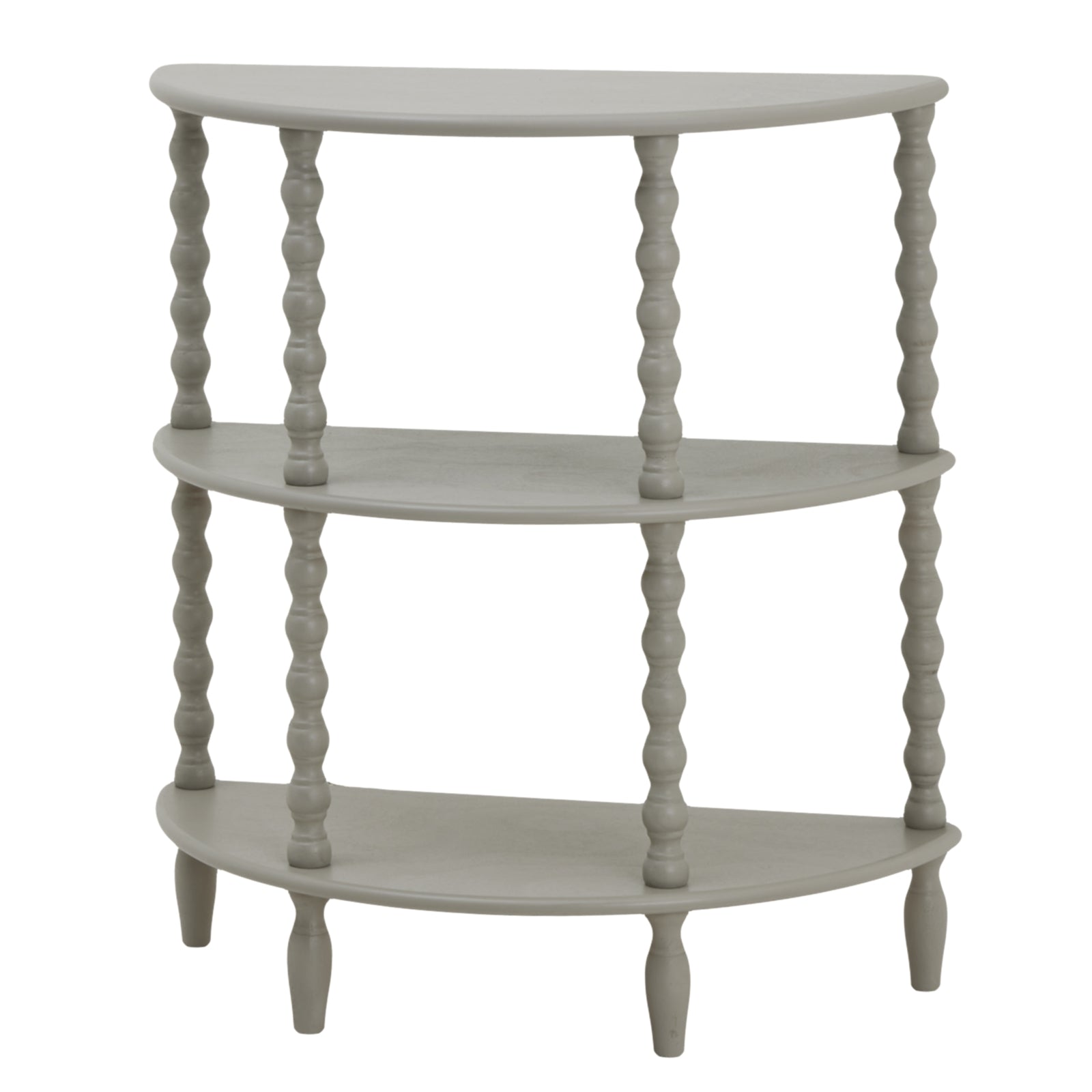 Camden Collection Half Moon 3 Tier Console Table – Elegant Display & Functional Charm
