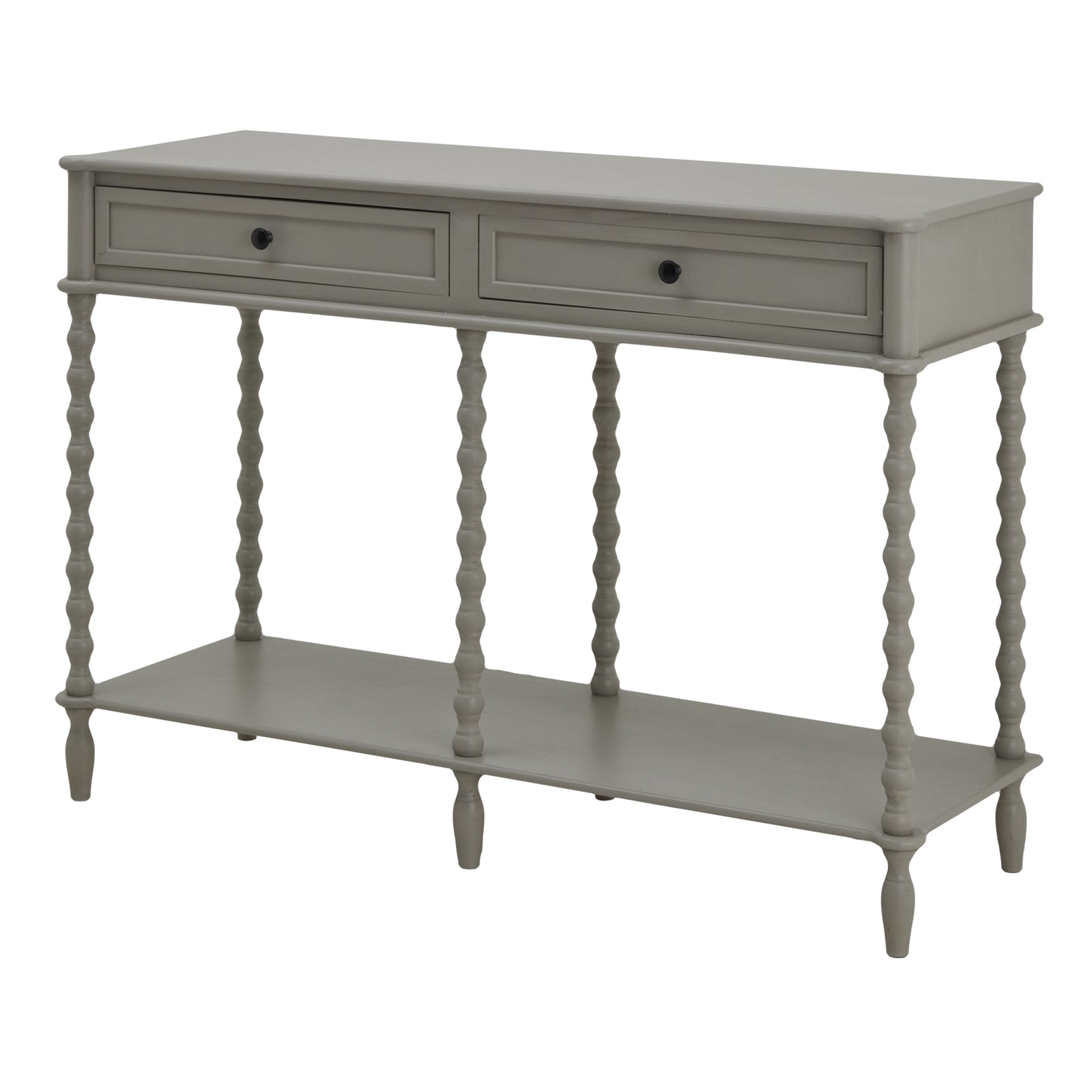 The Camden Collection Large Two Drawer Console Table Modern Design for Hallways and Living Rooms