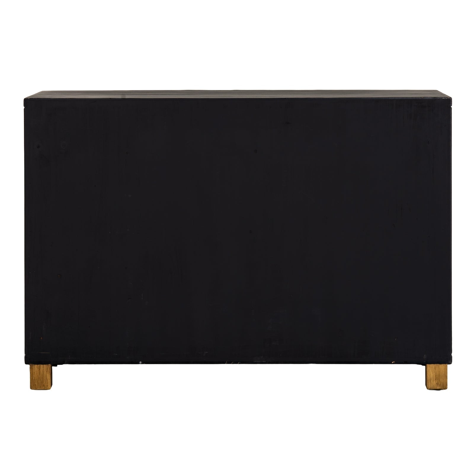 Lennox Black 2-Door Sideboard - Modern Noir & Gold Buffet (123cm)