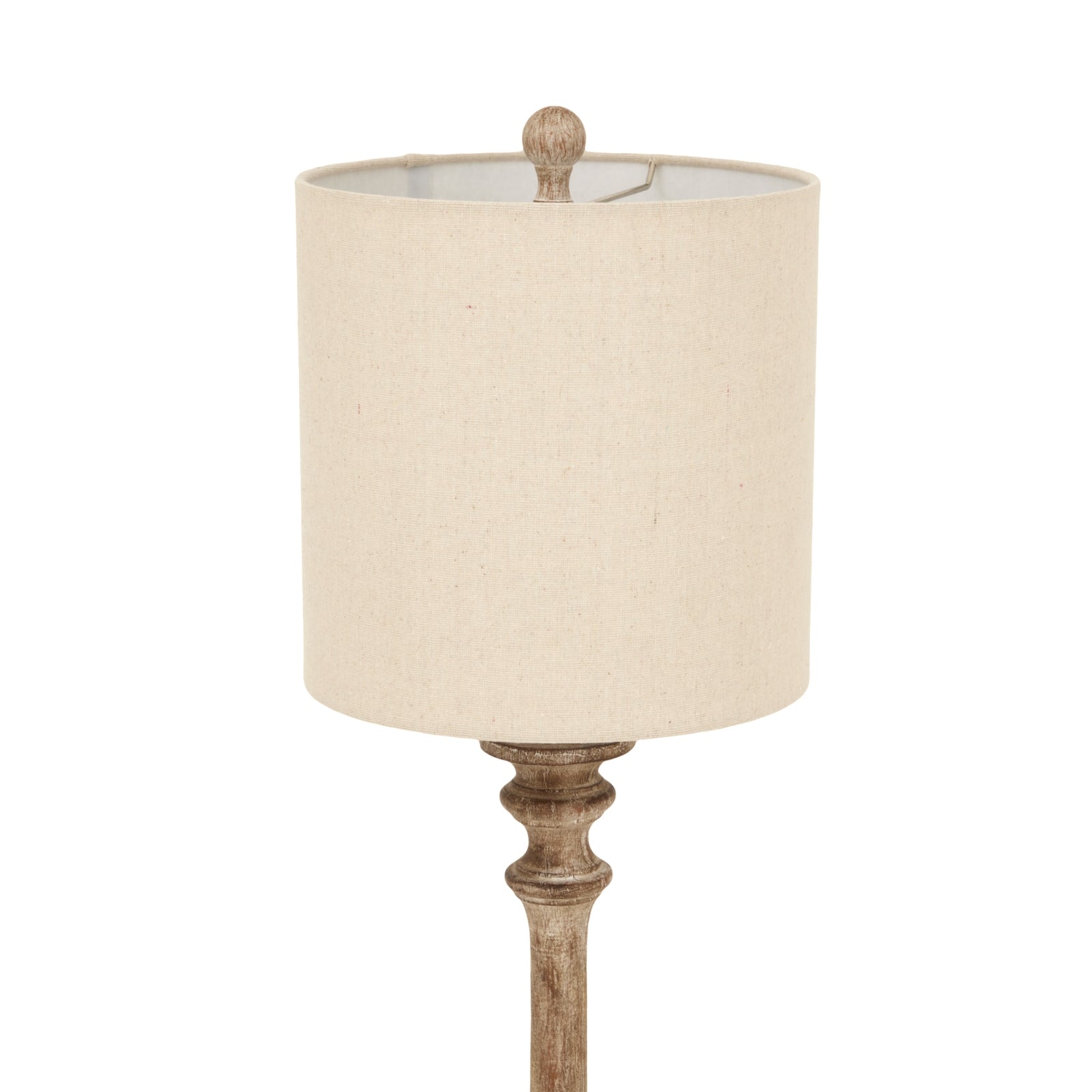 Pallido Table Lamp – Candlestick Design with Linen Shade | Timeless Metallic Finish