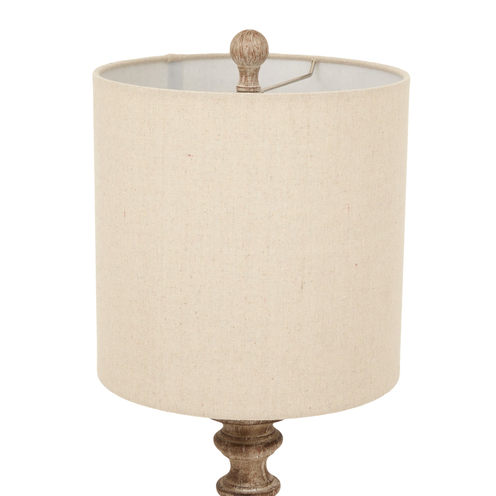 Pallido Table Lamp – Candlestick Design with Linen Shade | Timeless Metallic Finish