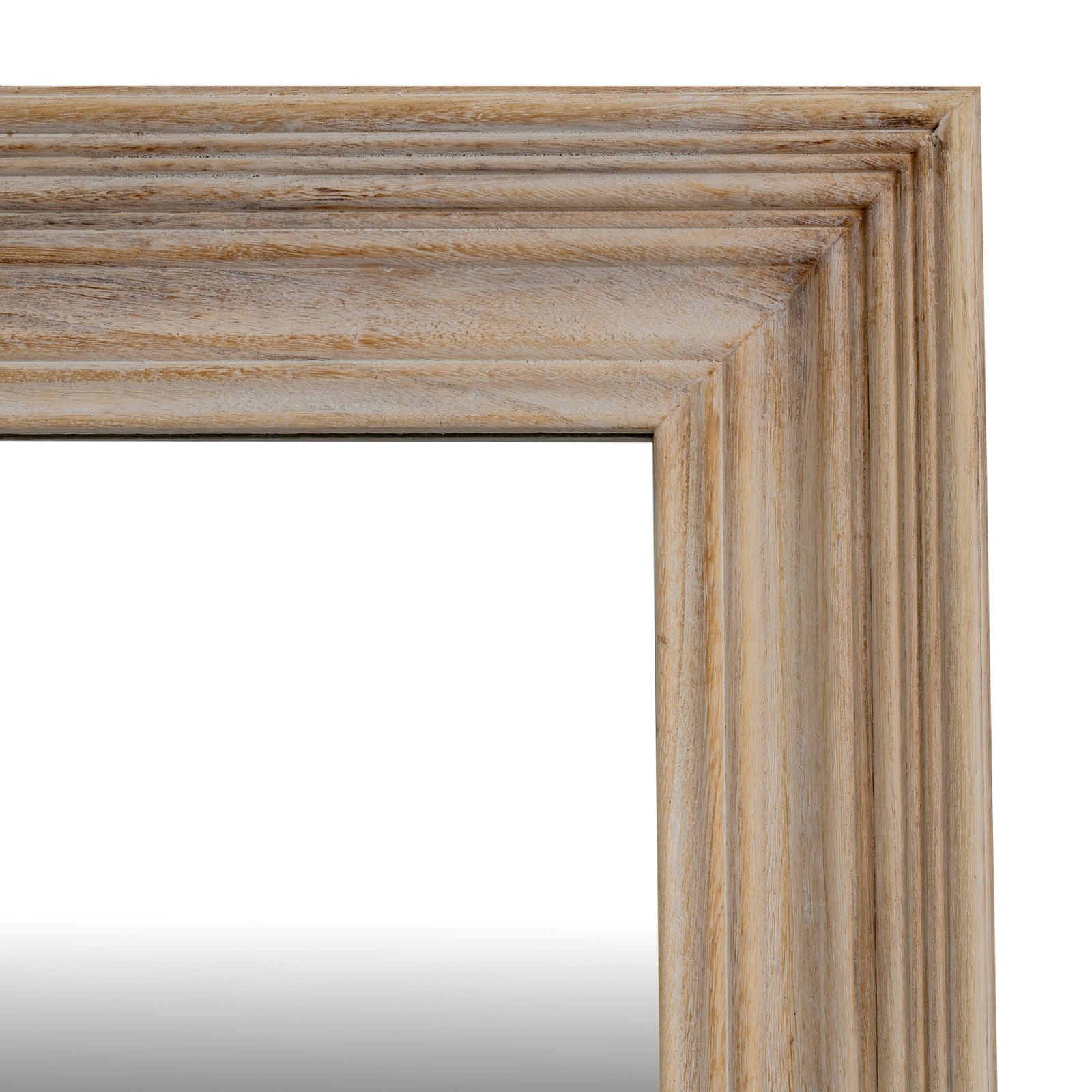 Washed Wood Medium Framed Mirror 150cm Natural grain