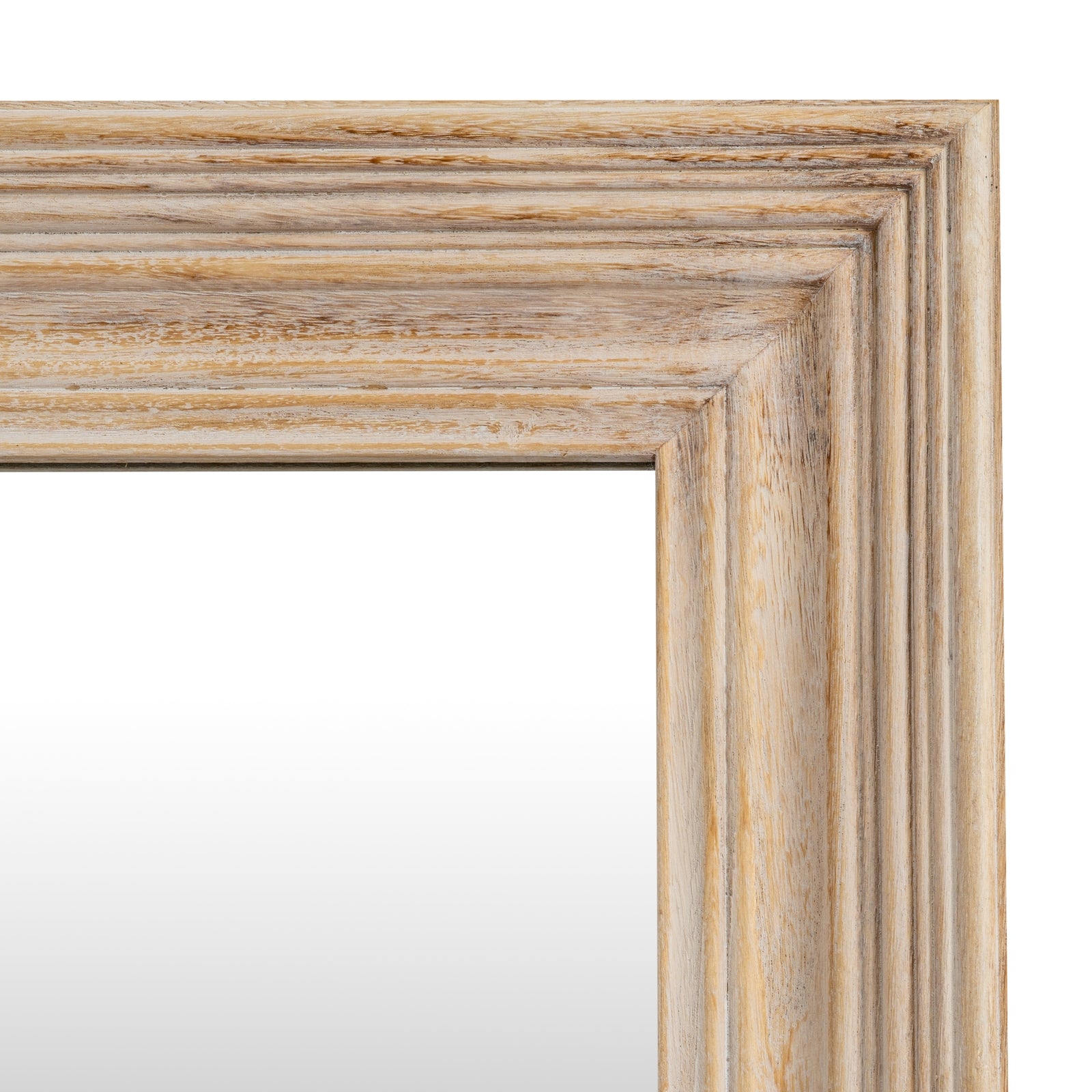 Washed Wood Framed Mirror 120cm Distressed timber construction