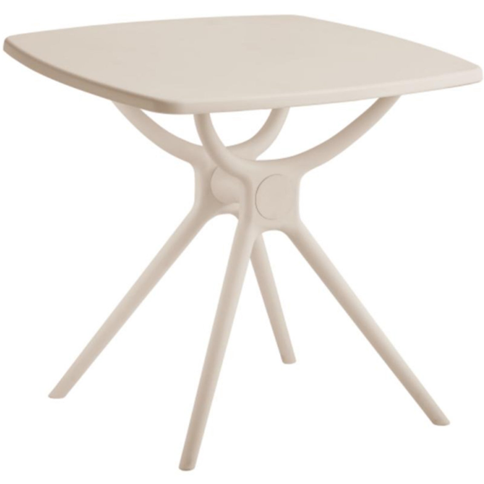 Putty Grey Square Dining Table – Contemporary Outdoor Style