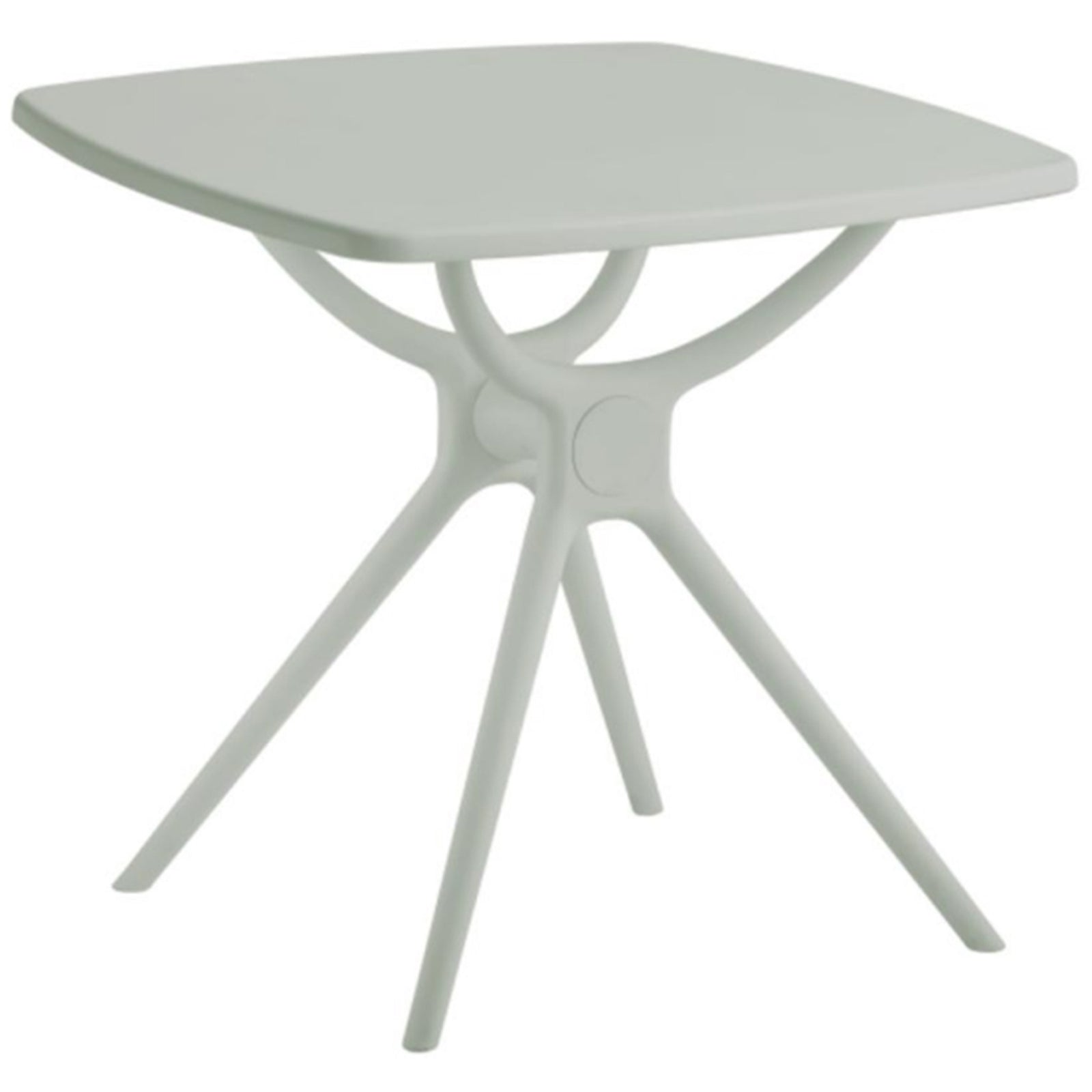 French Grey Square Dining Table – Elegant, Weather-Resistant Outdoor Style