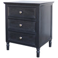 Contour Collection 3 Drawer Side Table & Bedside – Refined Storage with Textural Detail