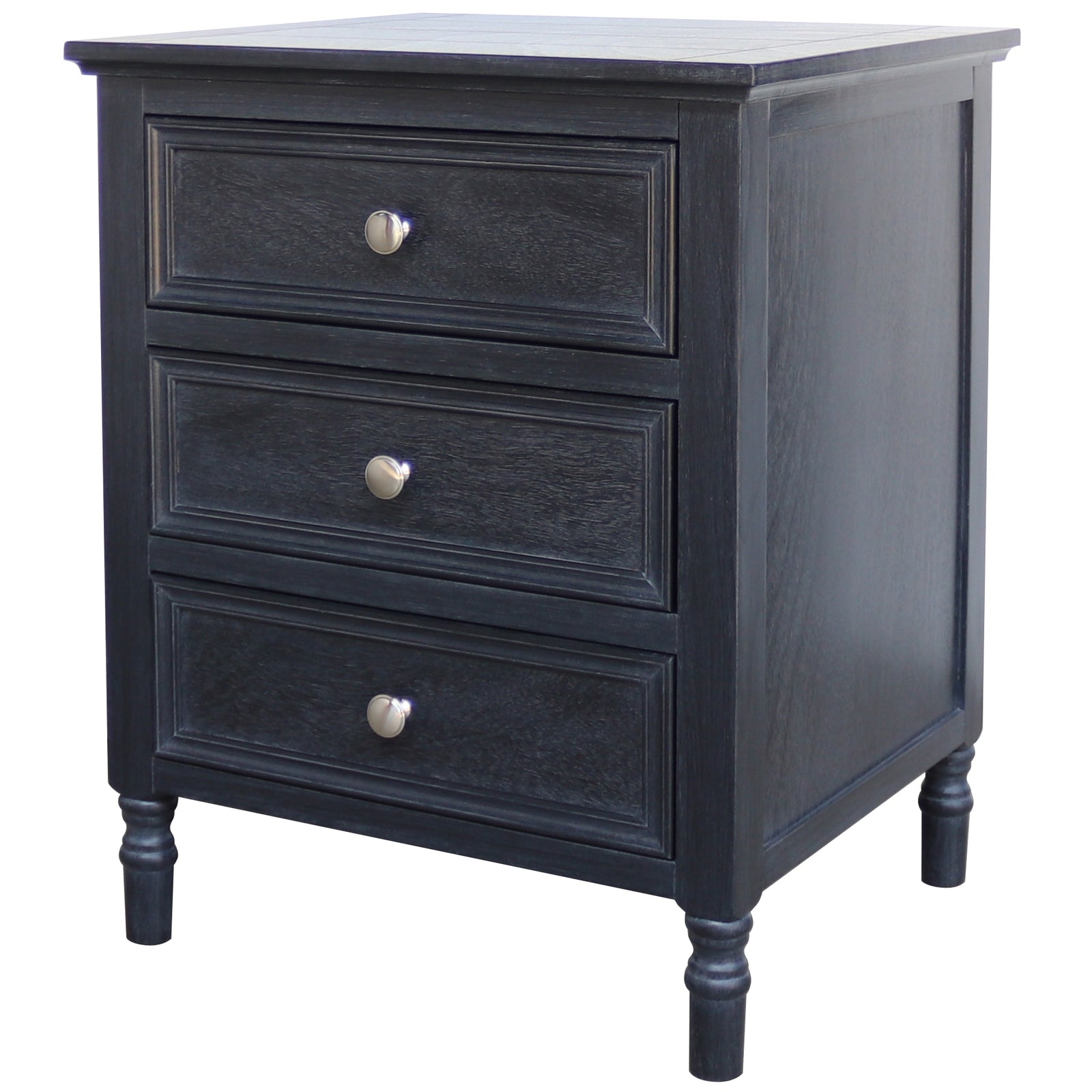 Contour Collection 3 Drawer Side Table & Bedside – Refined Storage with Textural Detail