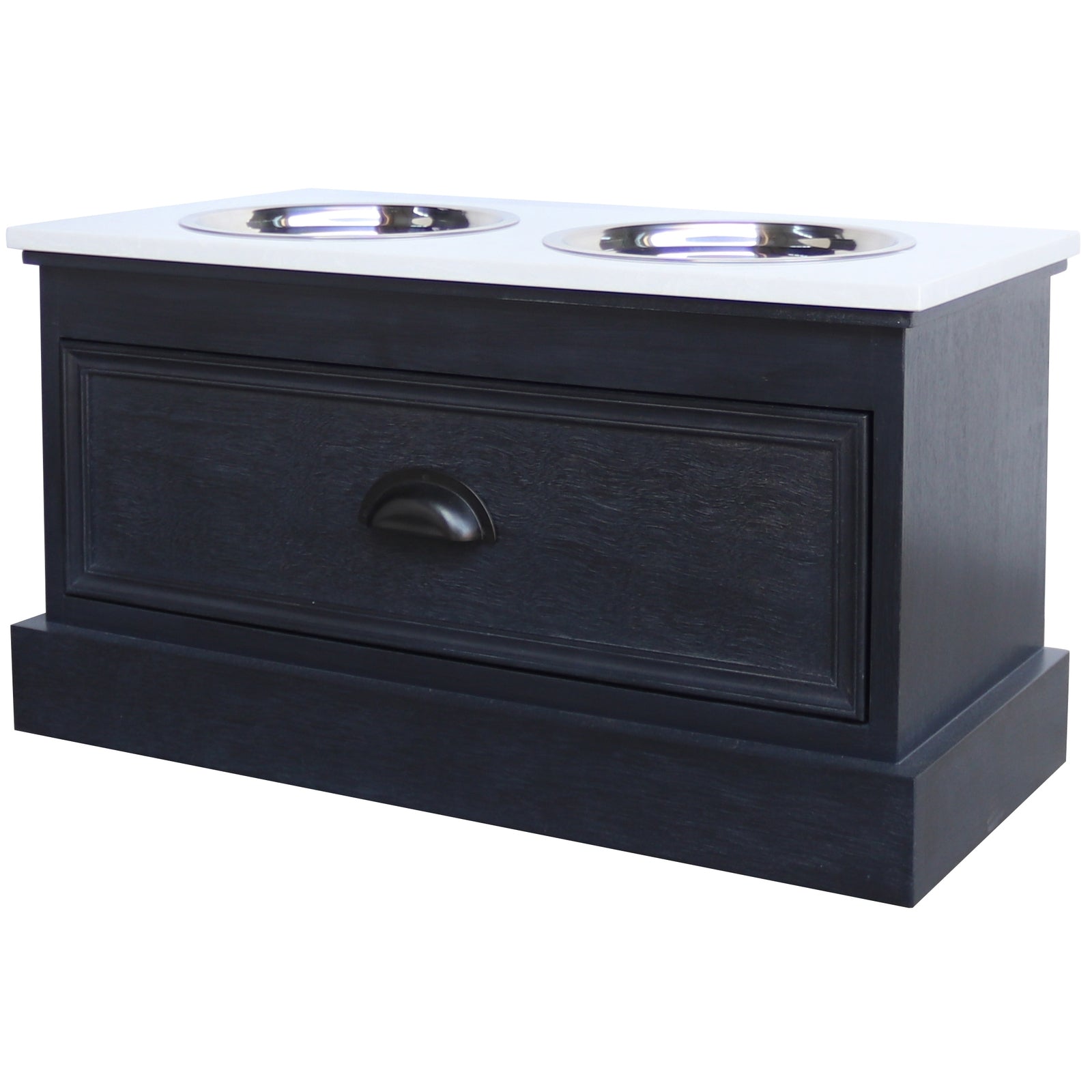 Contour Collection Pet Feeder Table – Elevated Wooden Feeding Station