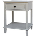 Belmont 1 Drawer Side Table – Wooden Accent Table with Storage