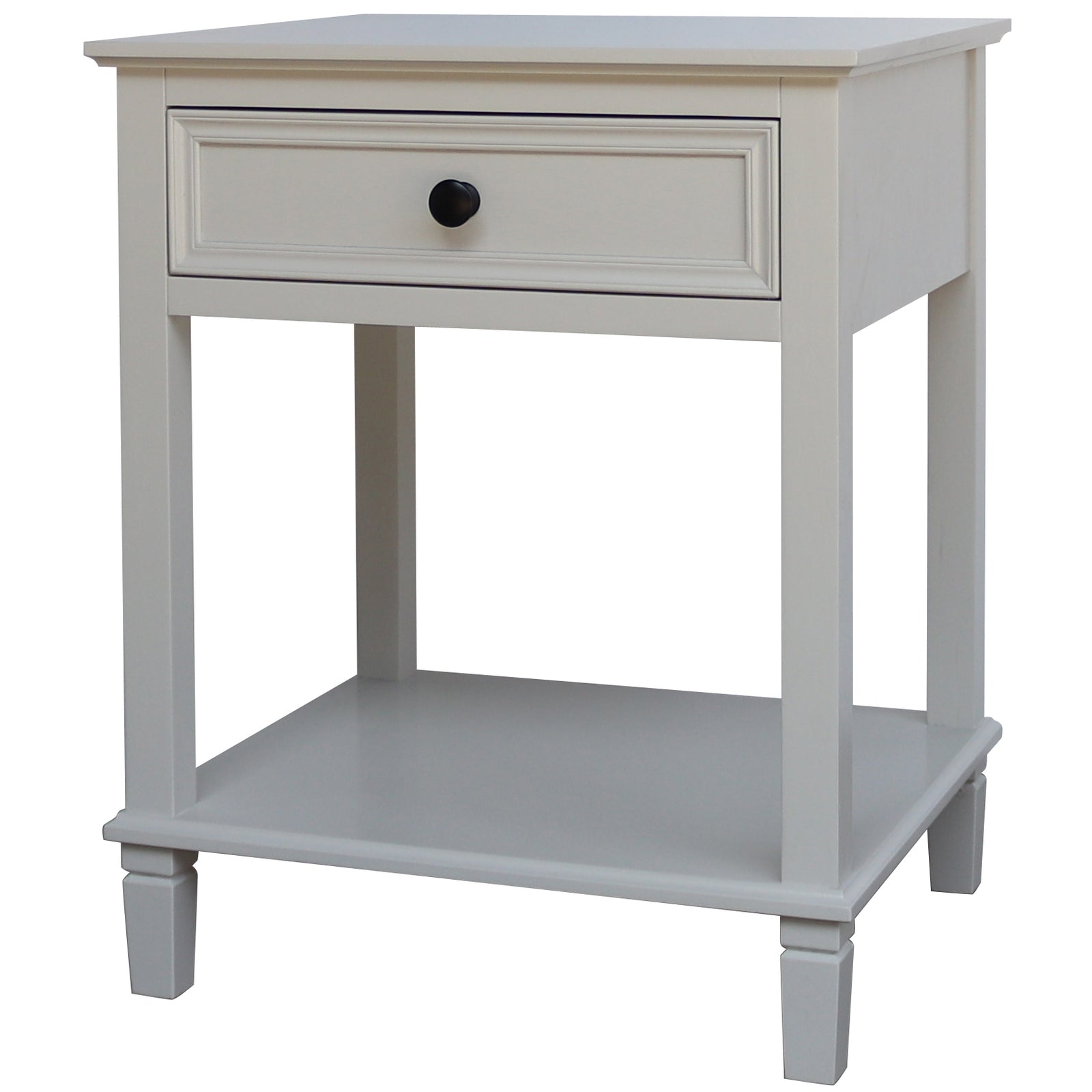Belmont 1 Drawer Side Table – Wooden Accent Table with Storage
