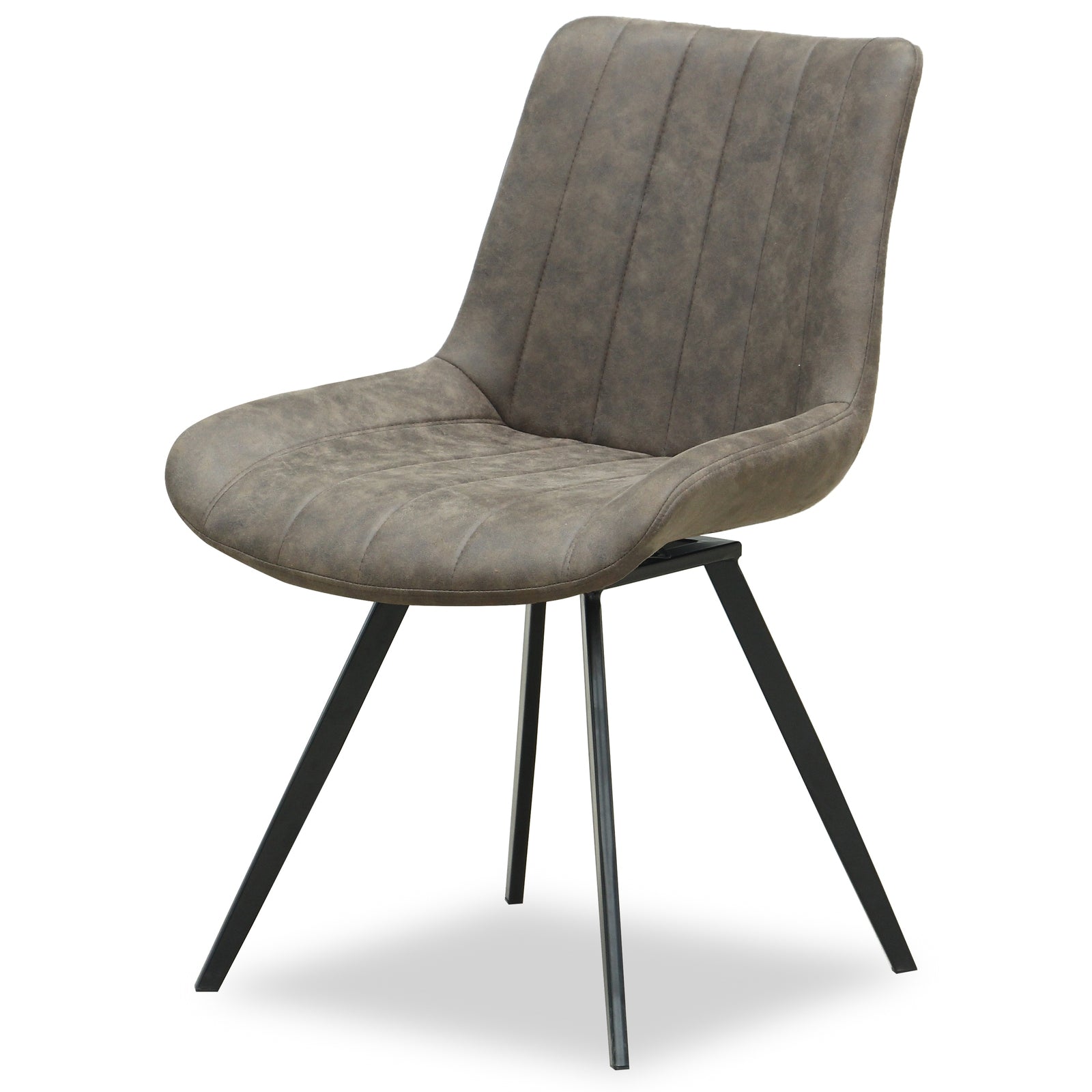Malmo Coffee Swivel Dining Chair – Upholstered Modern Dining Seat