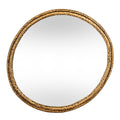 Nahla Medium Mirror With Dimpled Frame - high quality decorative mirror