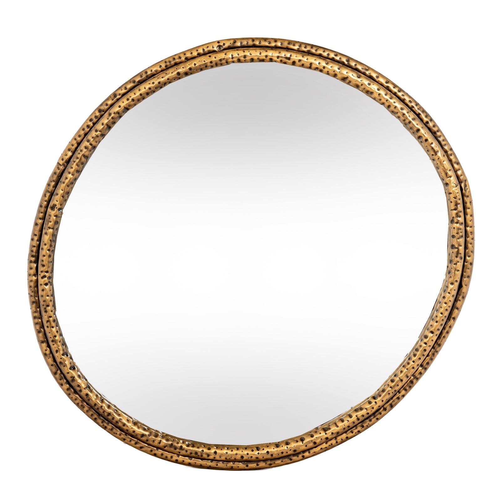 Nahla Medium Mirror With Dimpled Frame - high quality decorative mirror