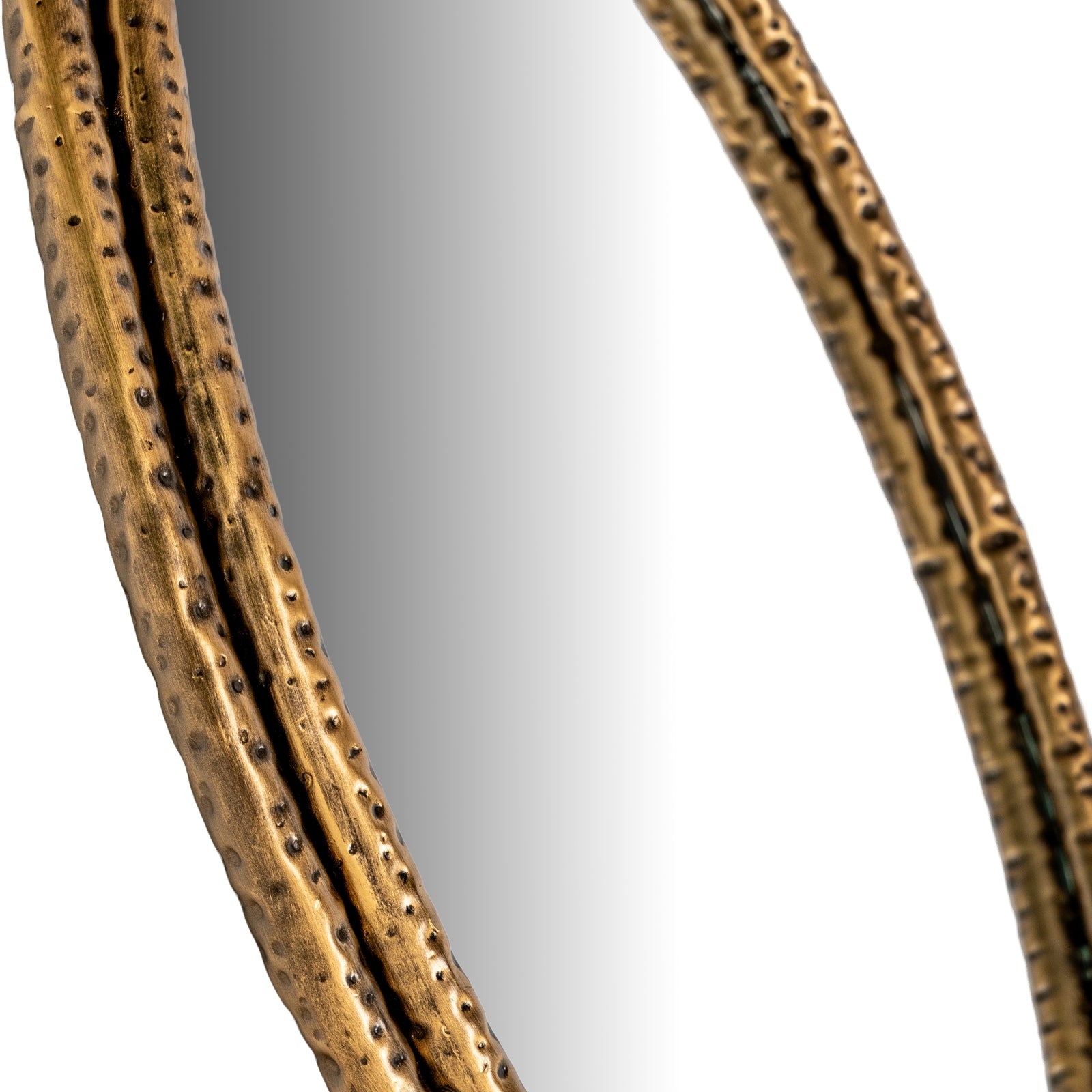 Nahla Small Mirror With Dimpled Frame 60cm