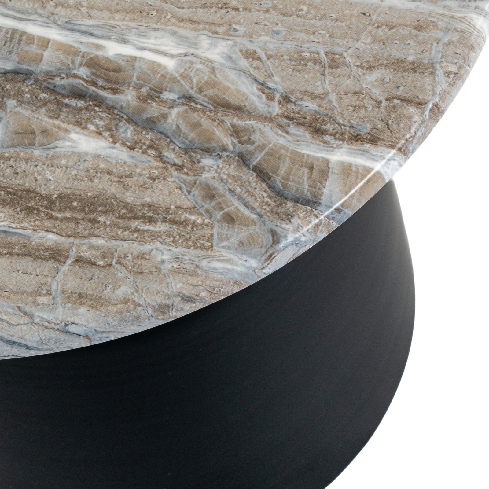 Oura Round Side Table – Minimalist Neutral Accent Table