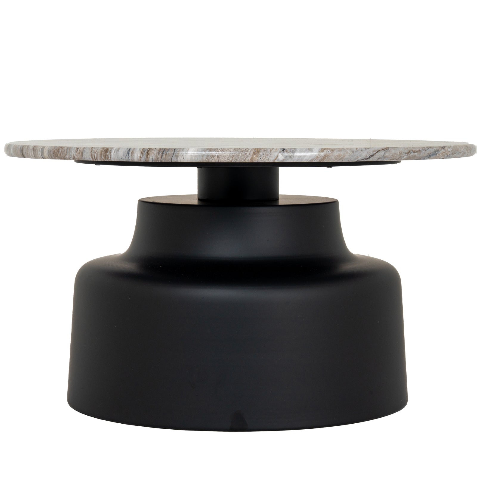 Oura Round Coffee Table – Neutral Textured Circular Table
