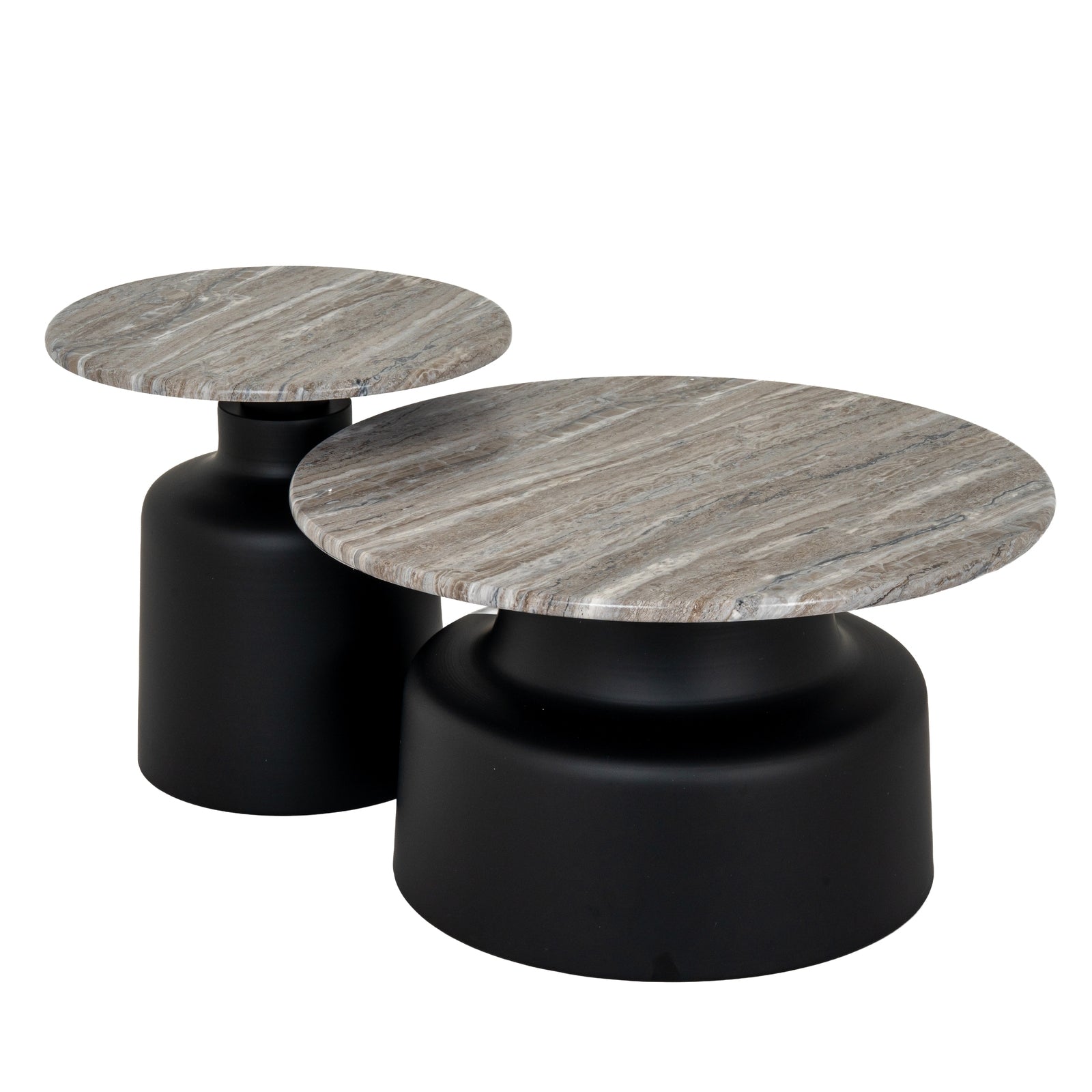 Oura Round Coffee Table – Neutral Textured Circular Table