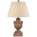 Ravelle Table Lamp – Neutral Edged Linen Shade with Balanced Base - 60cm