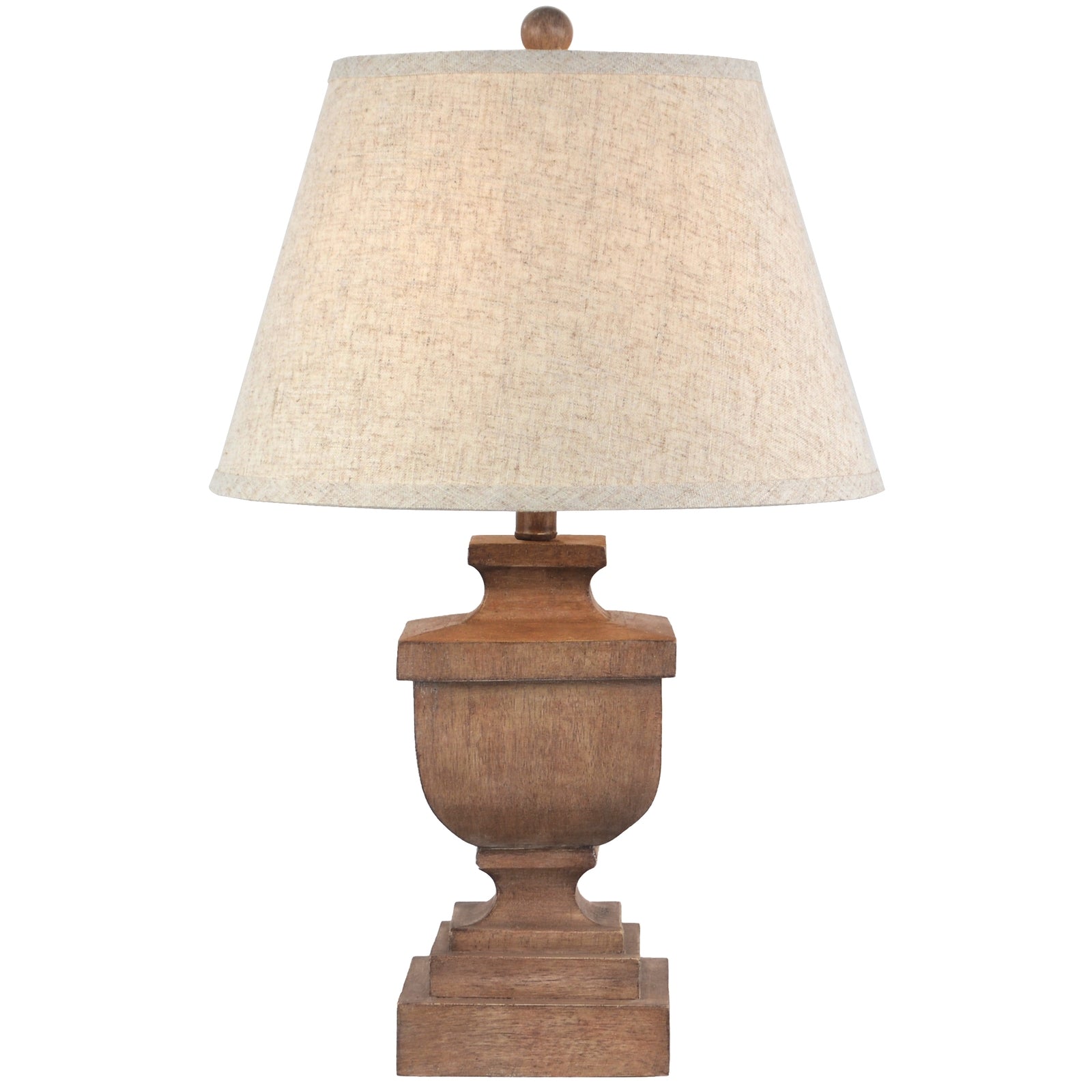 Ravelle Table Lamp – Neutral Edged Linen Shade with Balanced Base - 60cm