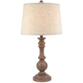 Seraphia Table Lamp – Neutral Edged Linen Shade with Textured Base 70cm