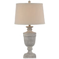 Ossia Table Lamp – Modern Linen Shade, Neutral Textured Base - 71cm