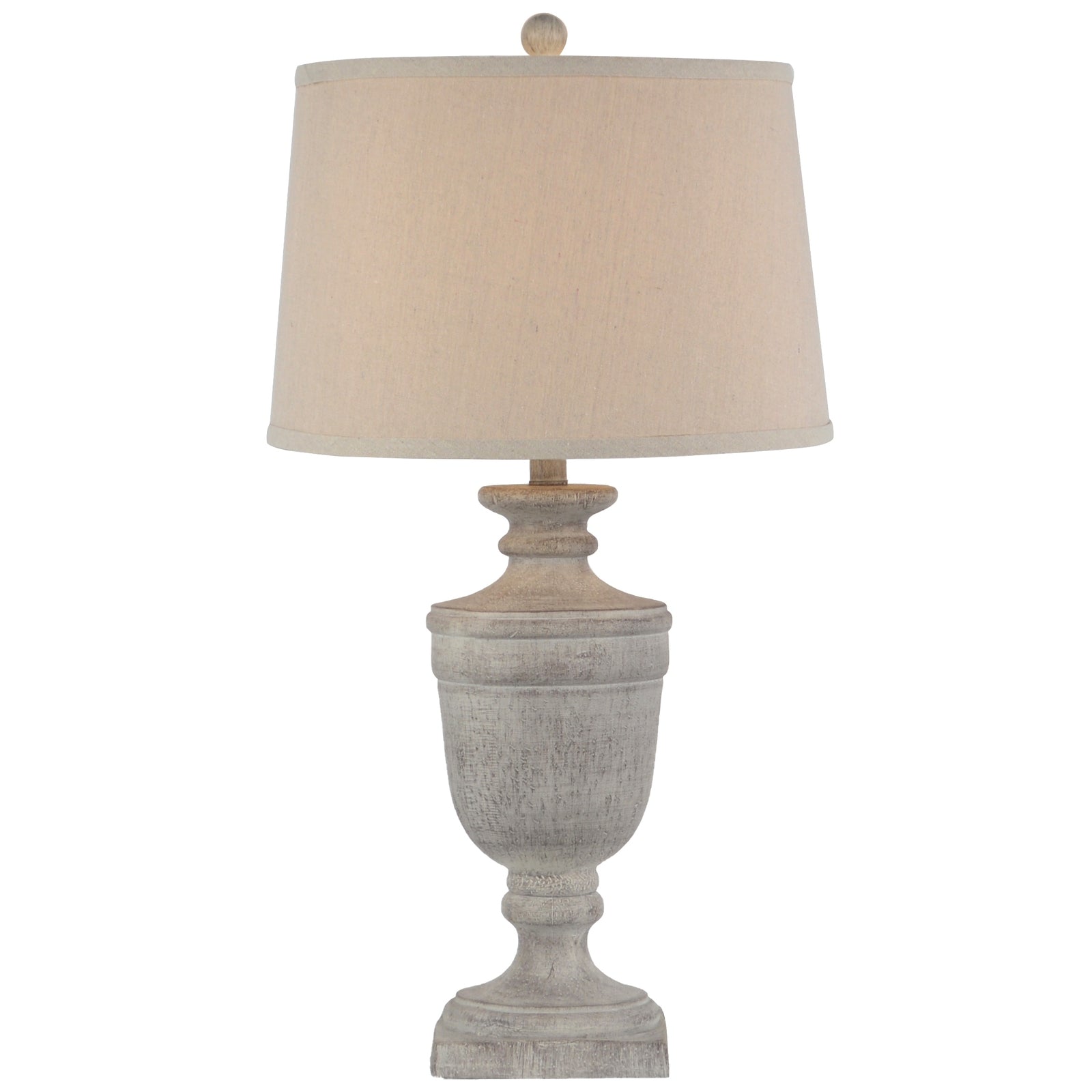 Ossia Table Lamp – Modern Linen Shade, Neutral Textured Base - 71cm