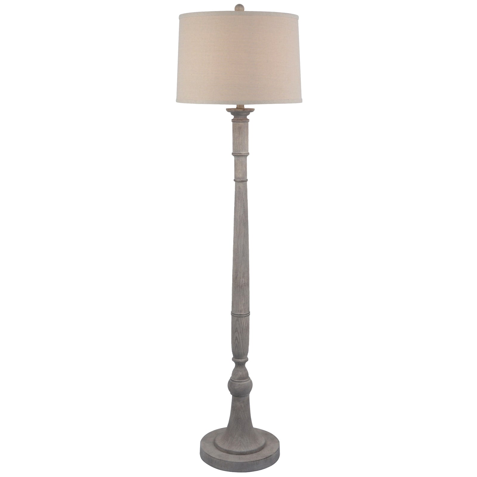 Stella Floor Lamp With Linen Shade 154cm Floor Standing