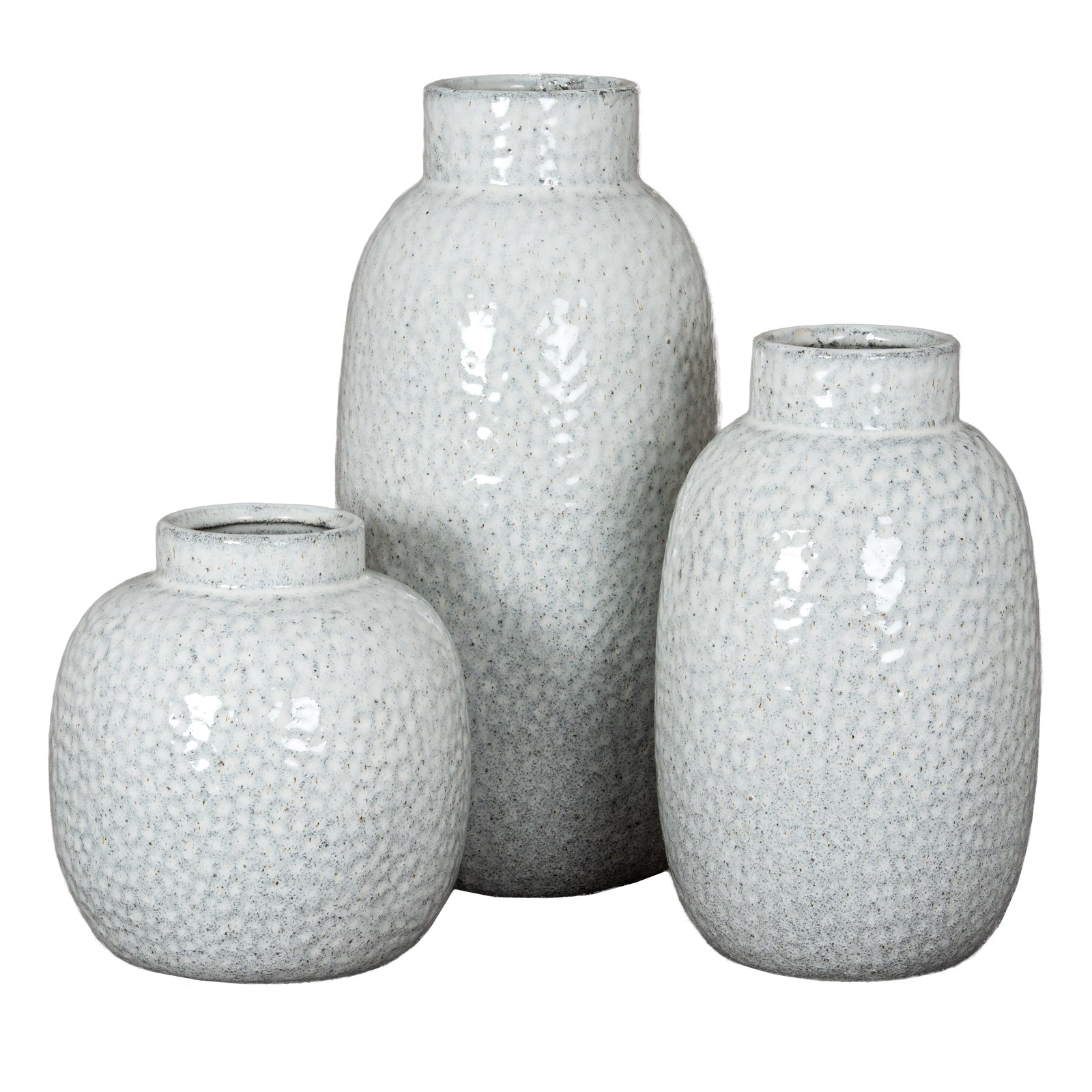 Cairn Dimple Medium Vase – Textured Ceramic Accent