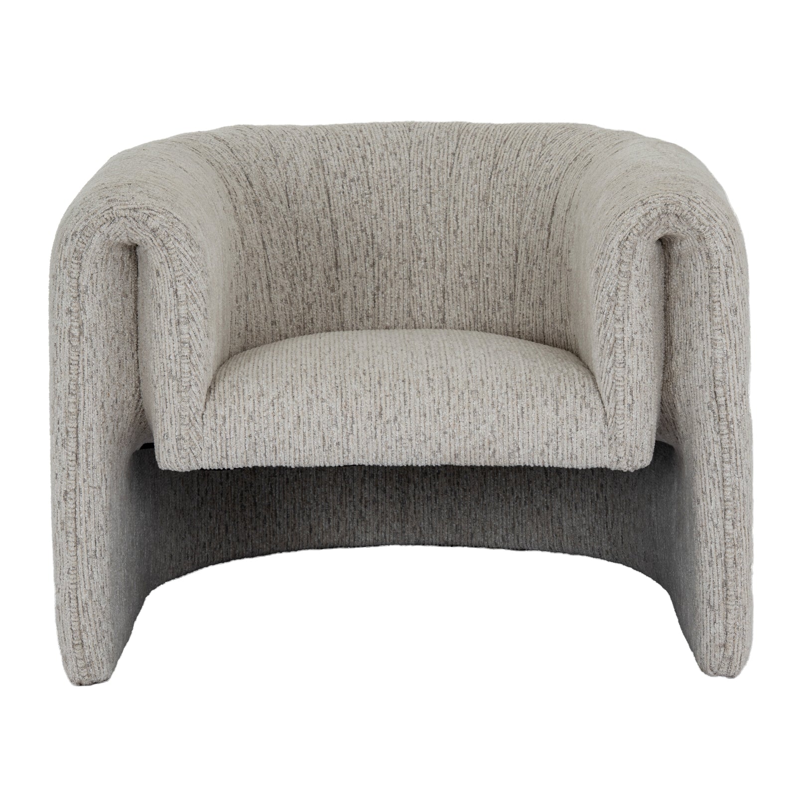 Avia Mist Armchair – Soft Textured Fabric in Neutral Grey