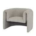 Avia Mist Armchair – Soft Textured Fabric in Neutral Grey