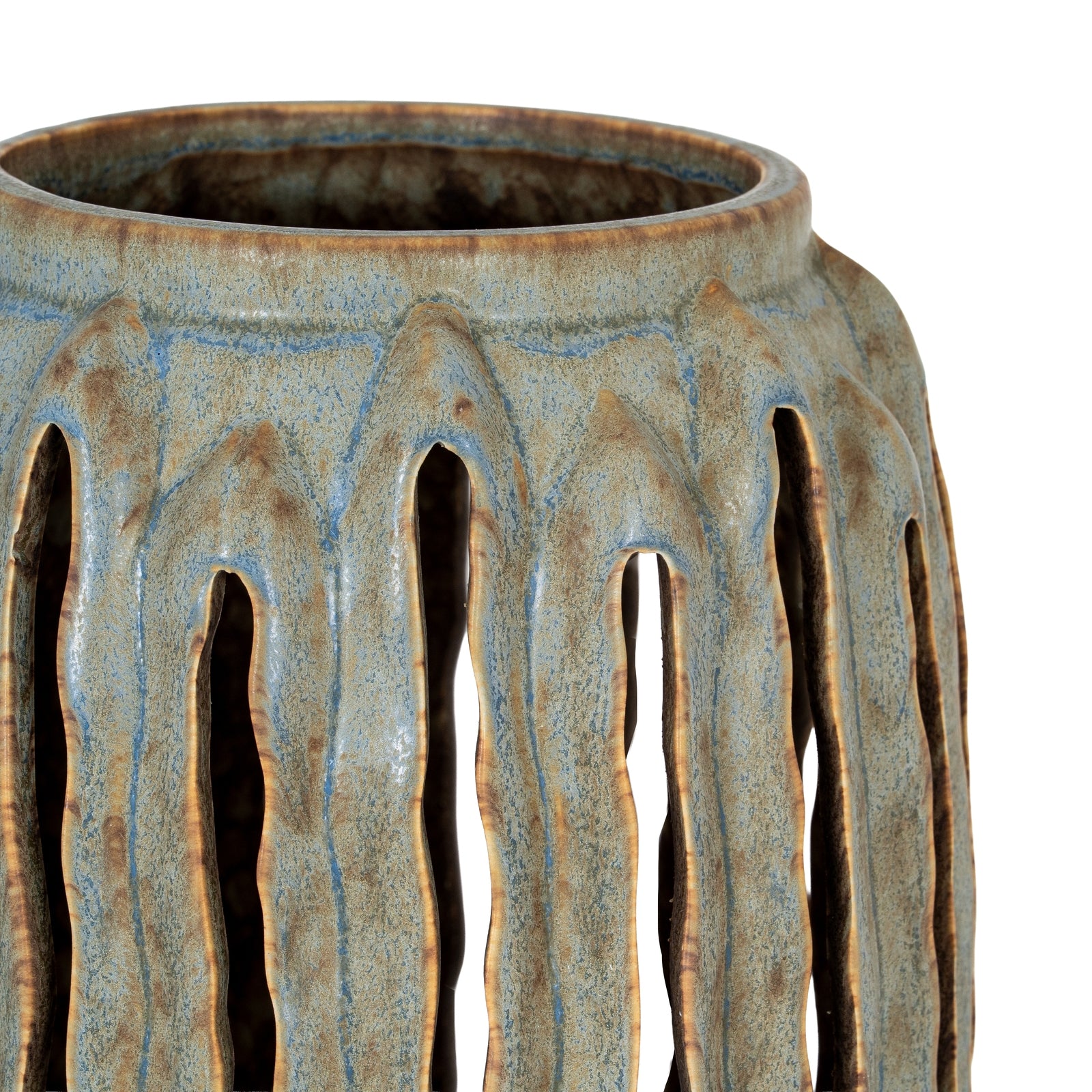 Capella Tall Lantern Candle Holder – Tall Ceramic Lantern for Elegant Ambient Lighting