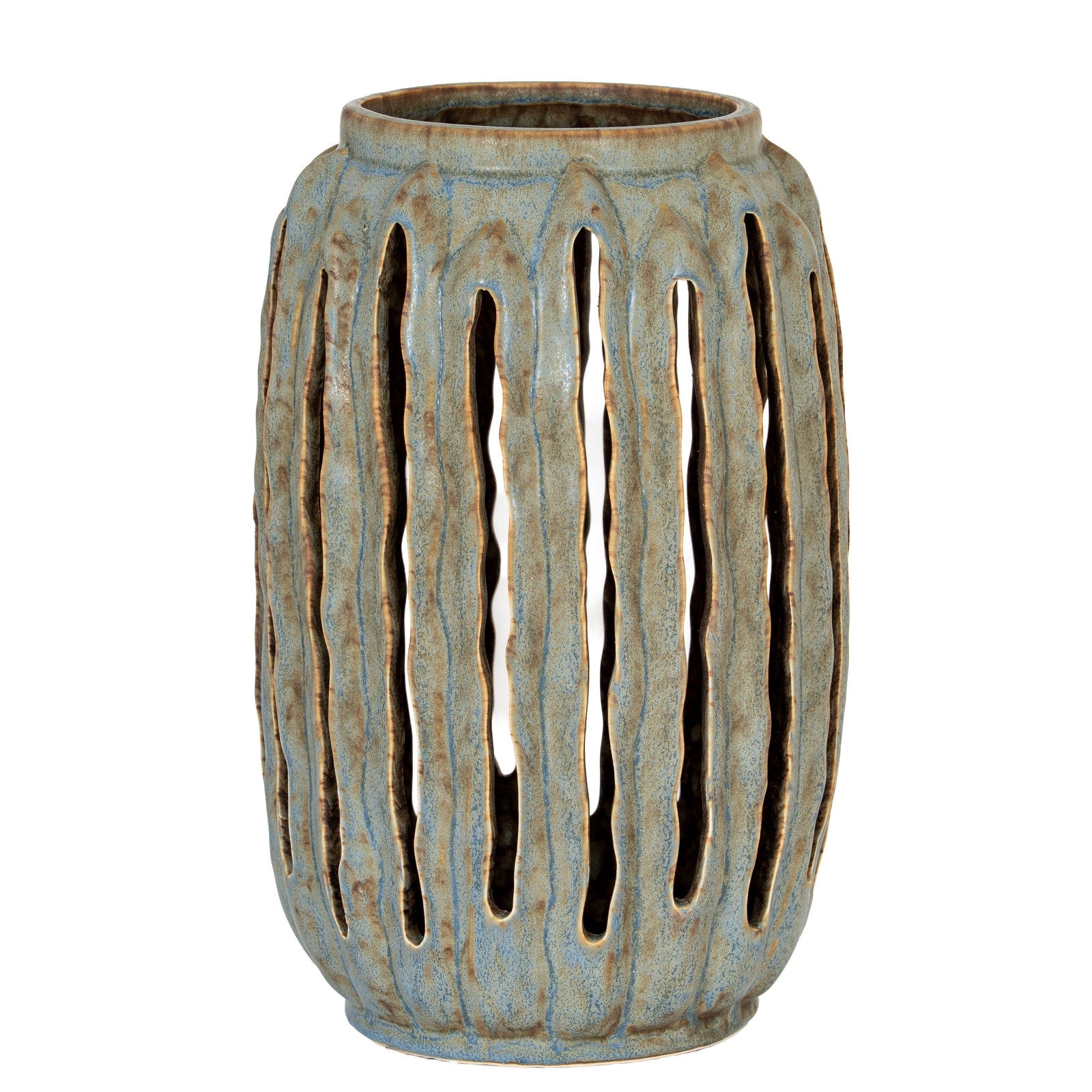 Capella Tall Lantern Candle Holder – Tall Ceramic Lantern for Elegant Ambient Lighting