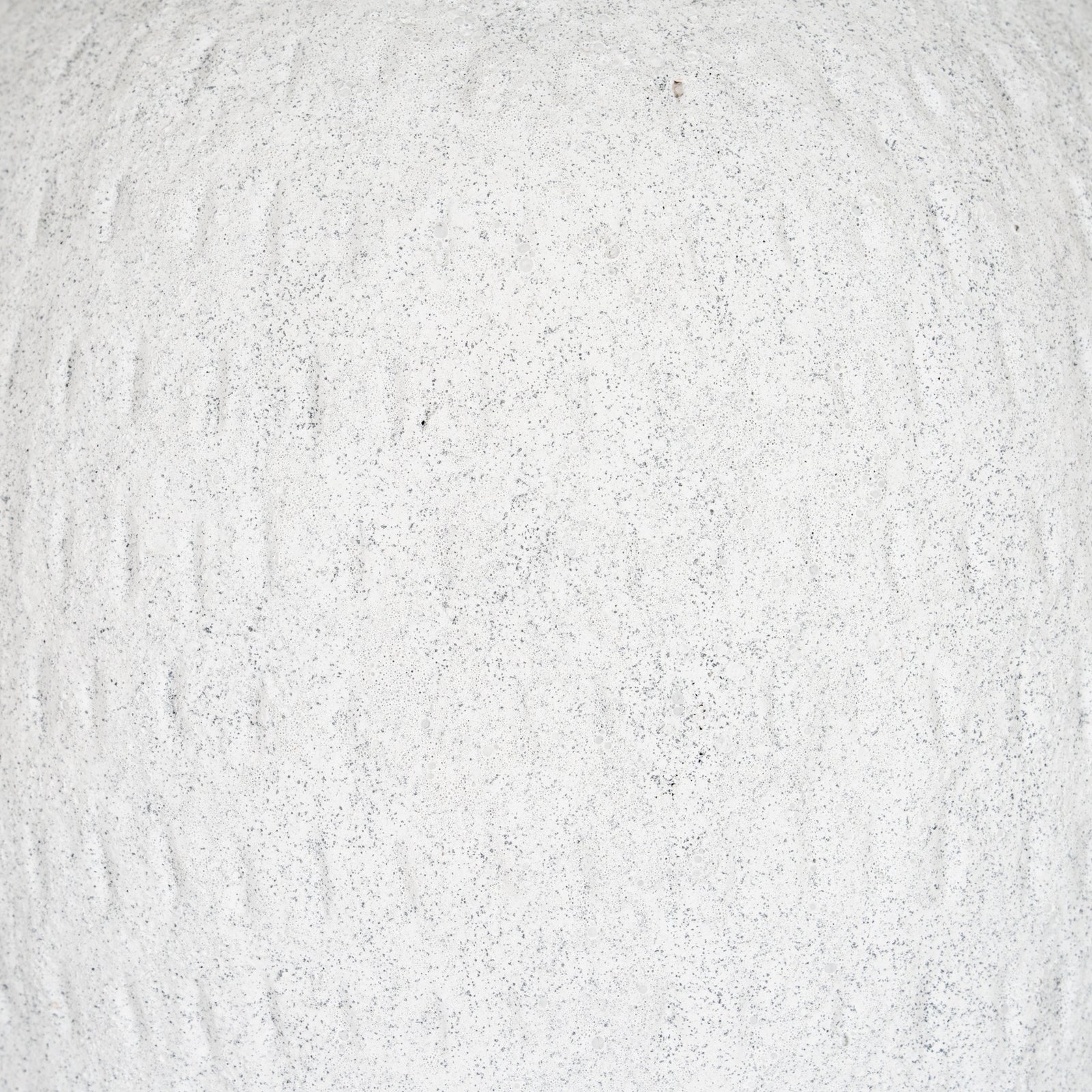 Ashen Medium White Ceramic Vase - 27cm Textured Matte Decorative Vase