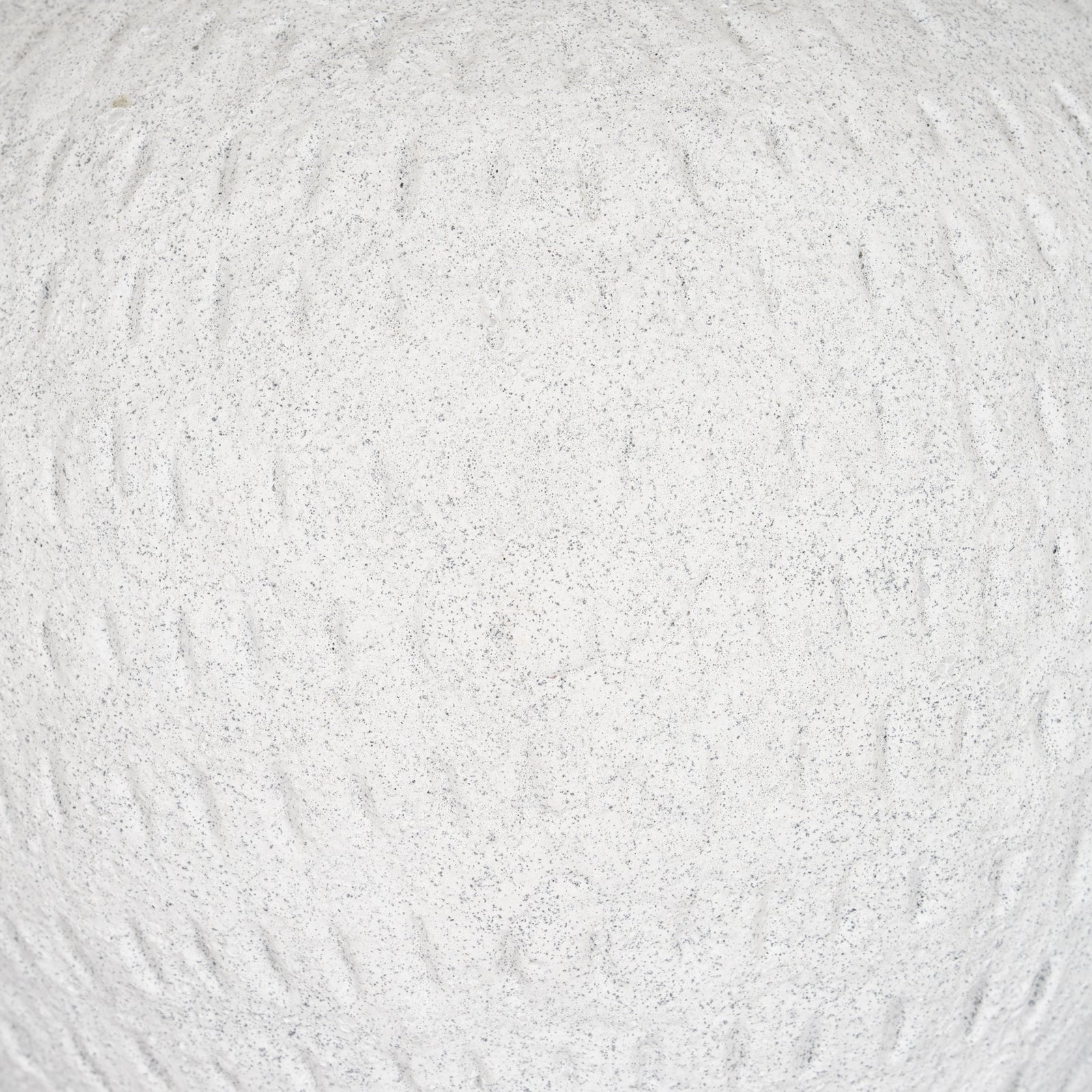 Ashen Large Round White Ceramic Vase - 23cm Textured Matte Sculptural Vase