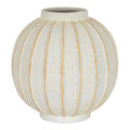 Grove Globe Ceramic Vase – White, 25cm
