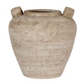 Terra Large Ceramic Urn Vase with Handles – Brown, 35cm
