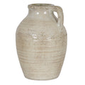 Tarn Collection Large Ceramic Jug with Handle – White, 28cm