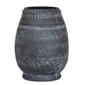 Etched Collection Vase - Textured Stoneware Flower Vase