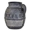 Etched Collection Tall Jug - Textured Stoneware Pitcher