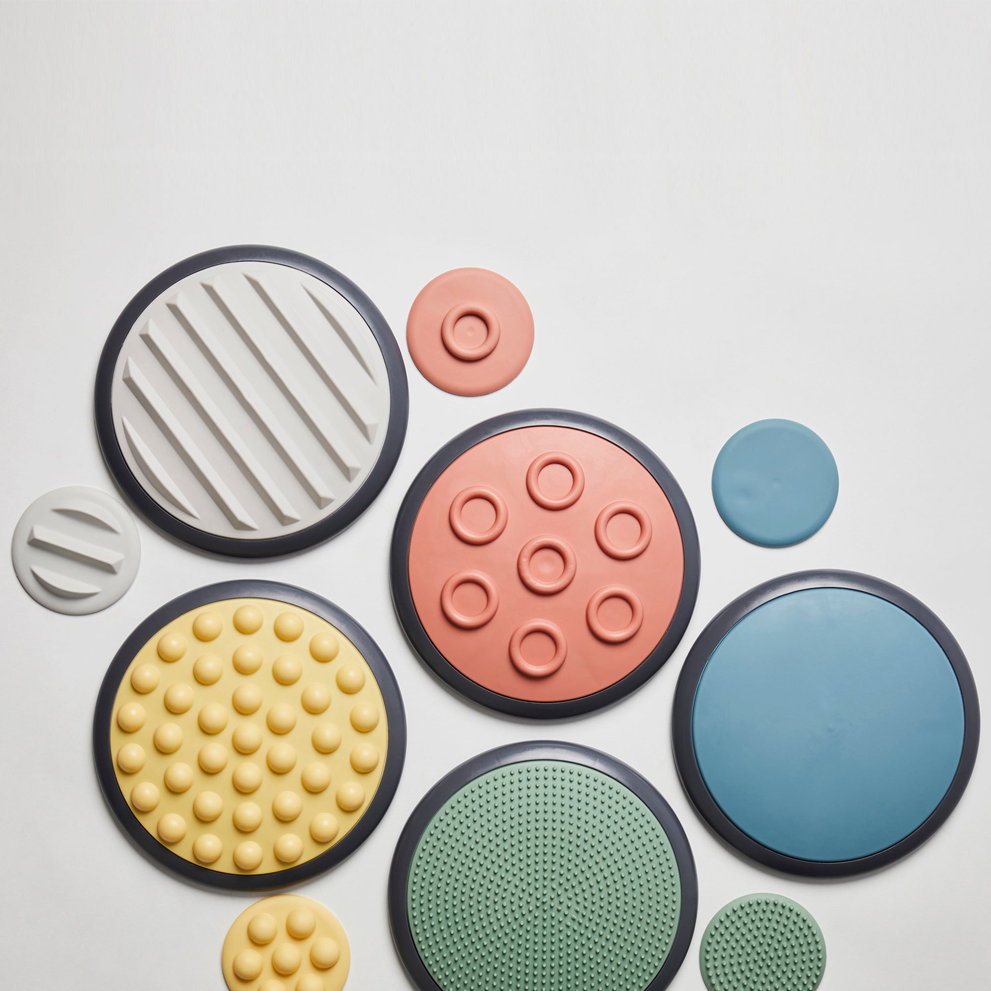 Gonge Tactile Discs Set – Sensory Play Discs for Hands and Feet, 10 Pieces