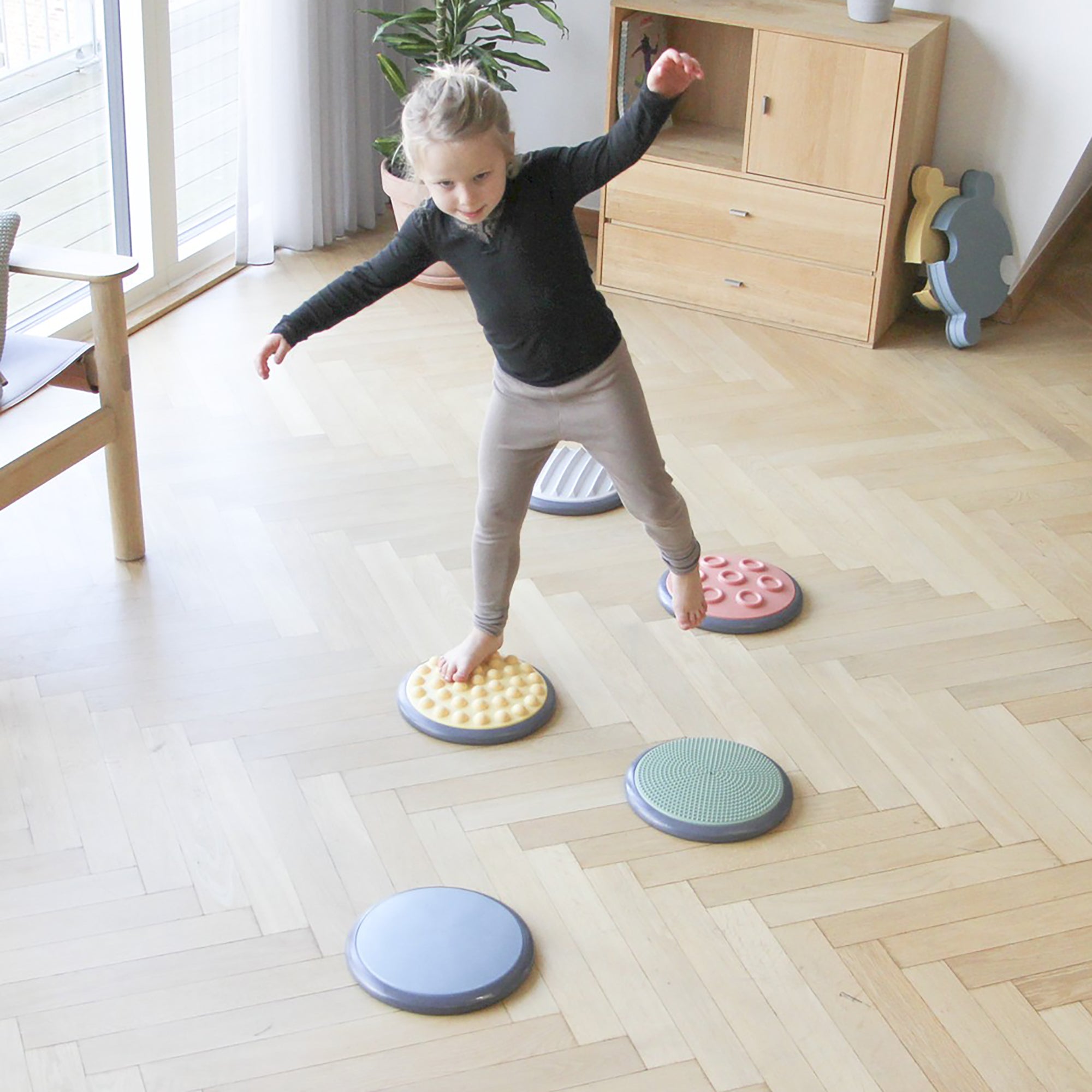 Gonge Tactile Discs Set – Sensory Play Discs for Hands and Feet, 10 Pieces