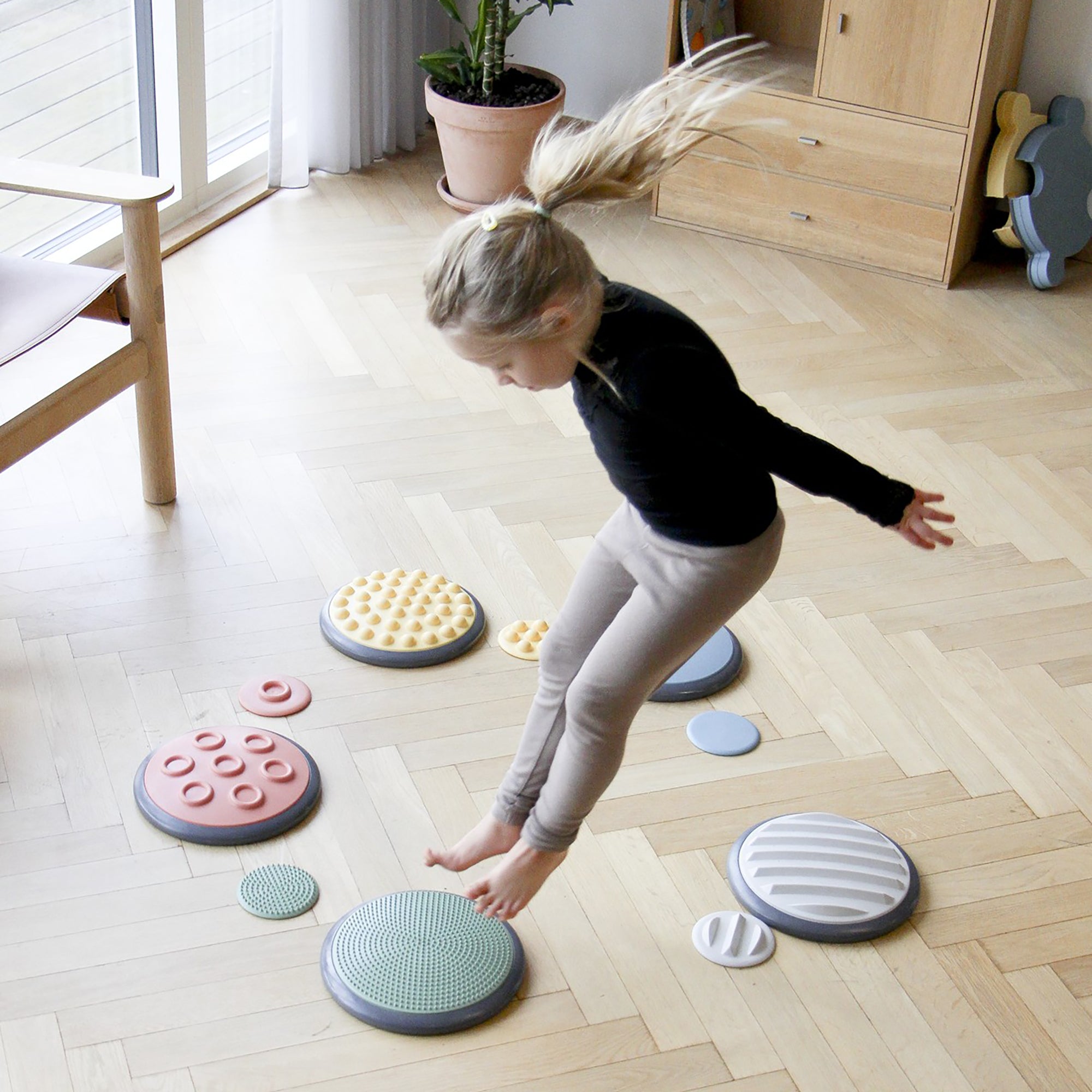 Gonge Tactile Discs Set – Sensory Play Discs for Hands and Feet, 10 Pieces